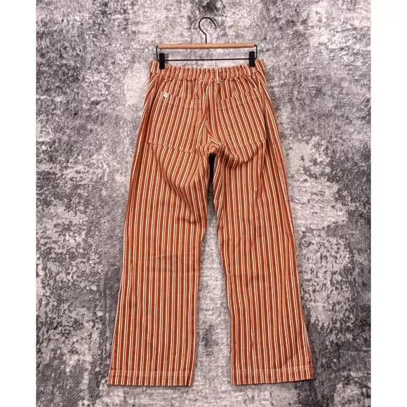 Big Bud Press Western Pants Medium Womens Orange Striped - Picture 2 of 7